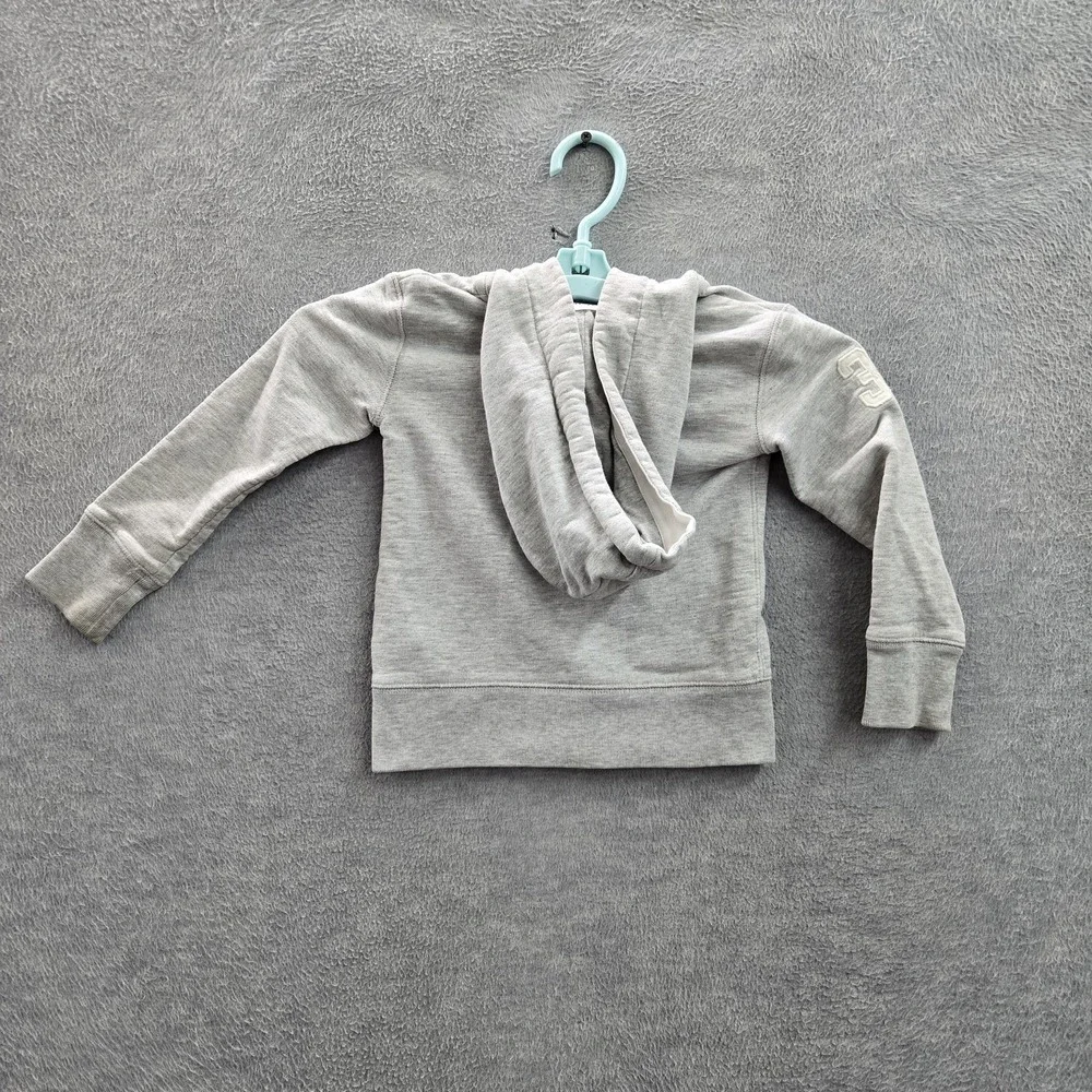 Ralph Lauren Boy Hoodie 3/3T Gray Big Pony Embroidered Zipper Long Sleeve‎